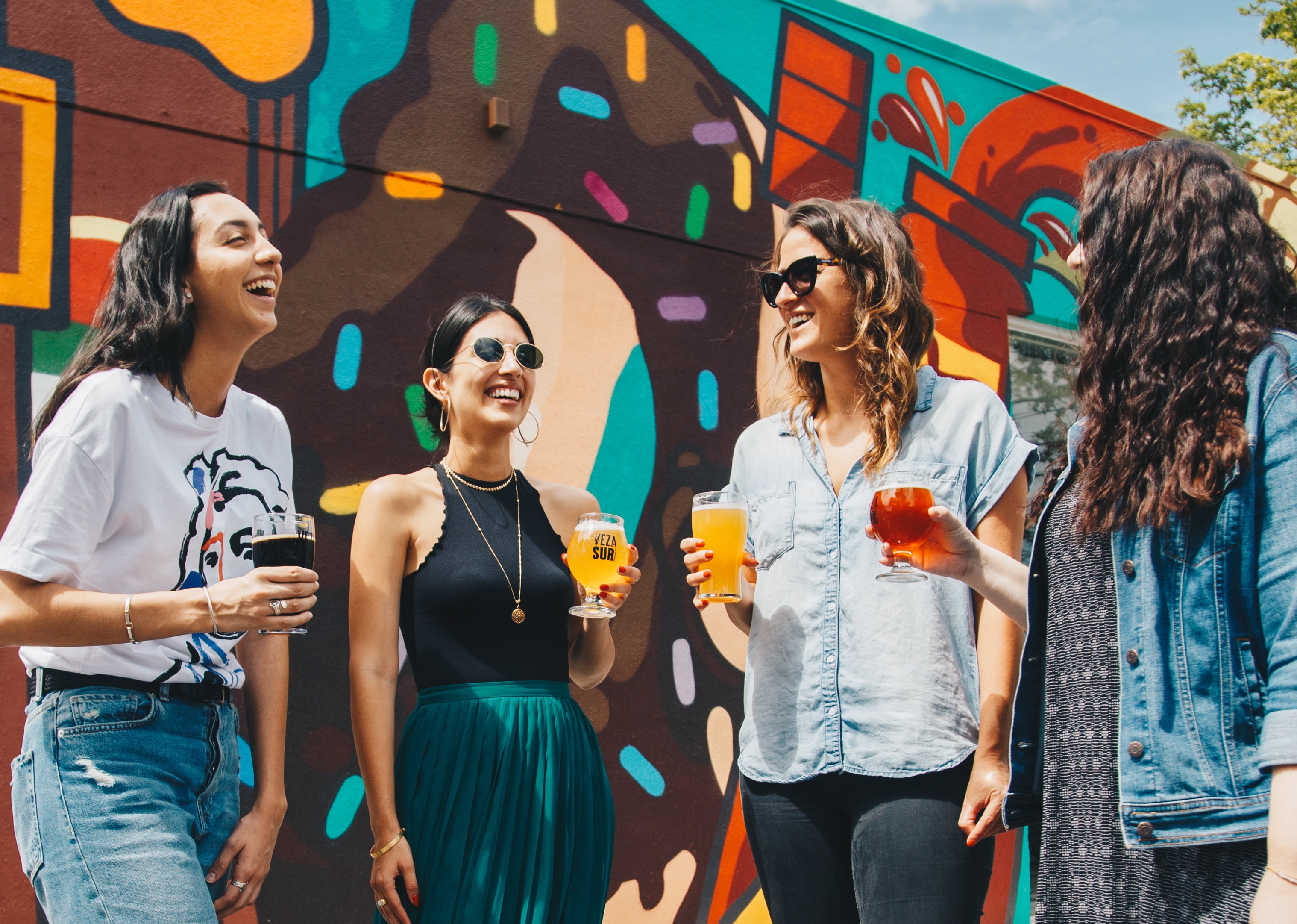 People enjoying drinks